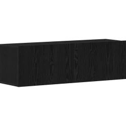 Meubles Tv-vidaXL Meuble TV Chêne noir 100 x 30 x 30 cm Bois d'ingénierie Chêne noir