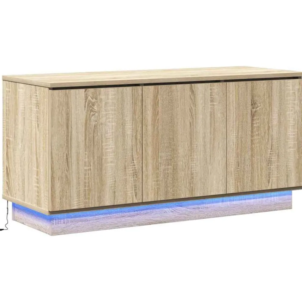 vidaXL Meuble TV Chêne Sonoma 100 x 38 x 49 cm Bois d'ingénierie