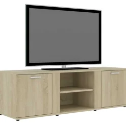 vidaXL Meuble TV Chêne sonoma 120x34x37 cm Bois d’ingénierie