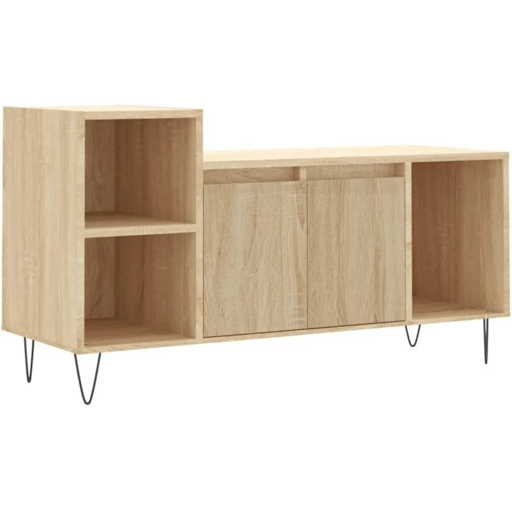 Meubles Tv-vidaXL Meuble TV Chêne sonoma 100x35x55 cm Bois d'ingénierie Chêne sonoma