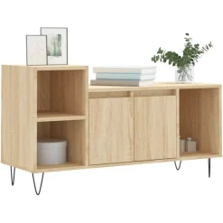 Meubles Tv-vidaXL Meuble TV Chêne sonoma 100x35x55 cm Bois d'ingénierie Chêne sonoma