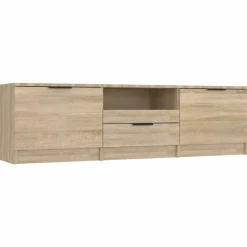 vidaXL Meuble TV Chêne Sonoma 140x35x40 cm Bois d'ingénierie