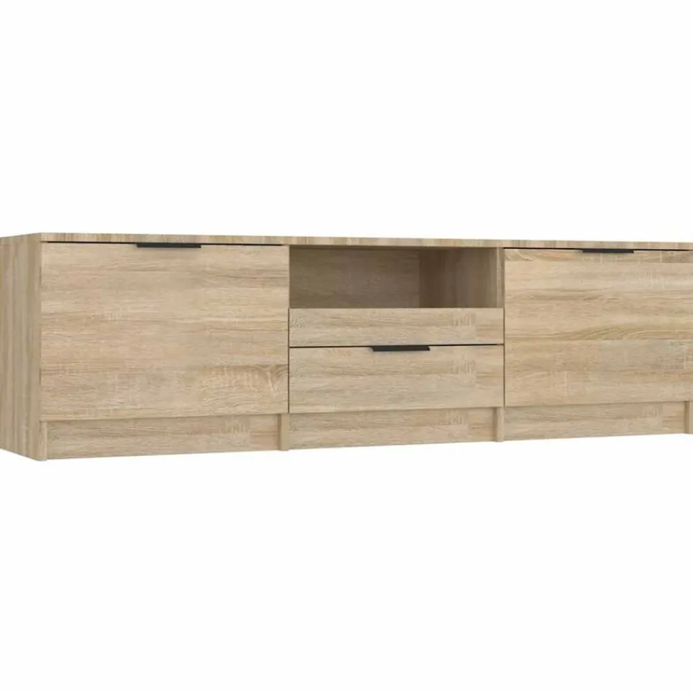 vidaXL Meuble TV Chêne Sonoma 140x35x40 cm Bois d'ingénierie