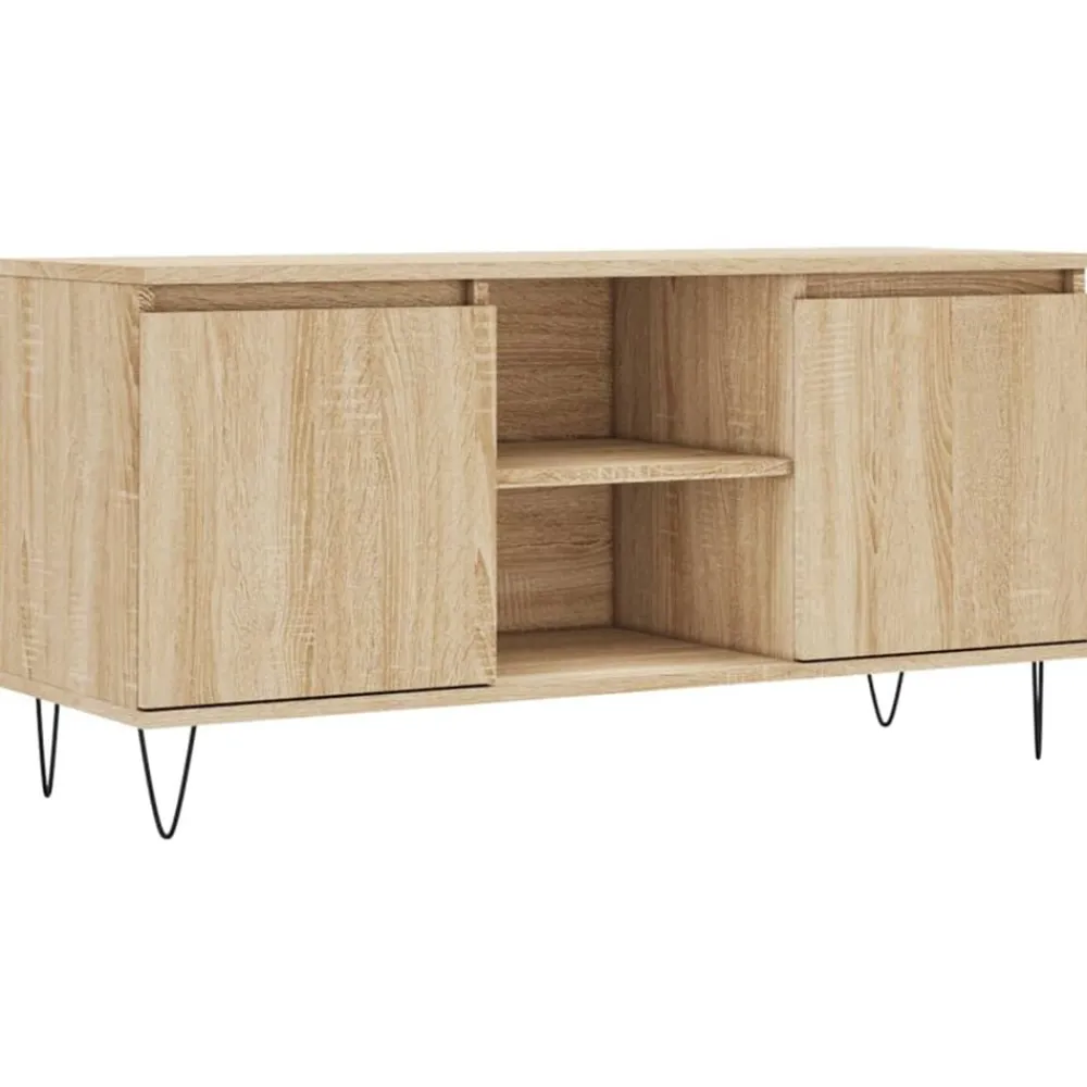 Meubles Tv-vidaXL Meuble TV chêne sonoma 104x35x50 cm bois d'ingénierie Chêne sonoma