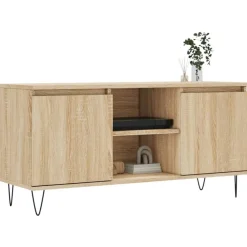 Meubles Tv-vidaXL Meuble TV chêne sonoma 104x35x50 cm bois d'ingénierie Chêne sonoma