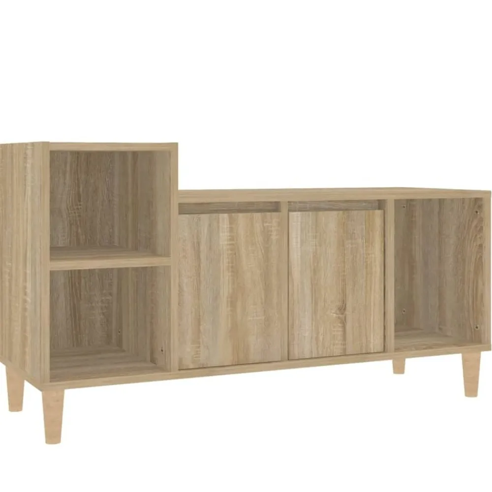 Meubles Tv-vidaXL Meuble TV Chêne sonoma 100x35x55 cm Bois d'ingénierie Chêne sonoma