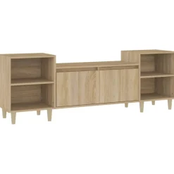Meubles Tv-vidaXL Meuble TV Chêne sonoma 160x35x55 cm Bois d'ingénierie Chêne sonoma