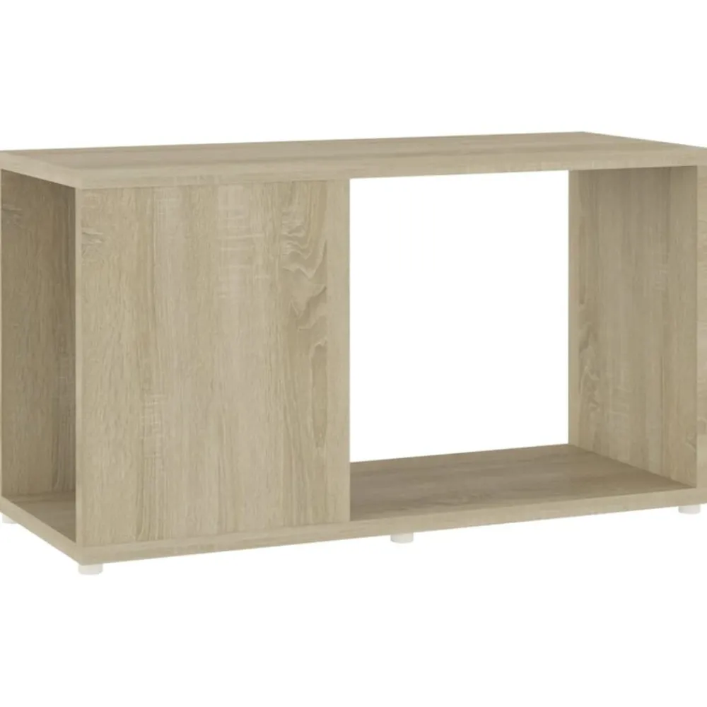 Étagères-vidaXL Meuble TV Chêne sonoma 60x24x32 cm Bois d'ingénierie Chêne sonoma