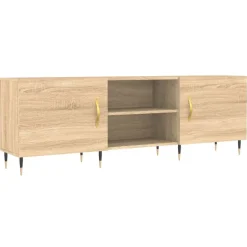 Meubles Tv-vidaXL Meuble TV chêne sonoma 150x30x50 cm bois d'ingénierie Chêne sonoma