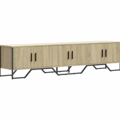 Meubles Tv-vidaXL Meuble TV chêne sonoma 180x34x41 cm bois d'ingénierie Chêne sonoma