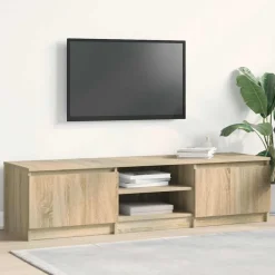 Meubles Tv-vidaXL Meuble TV Chêne sonoma 140x40x35,5 cm Bois d'ingénierie Ch&ecirc;ne sonoma