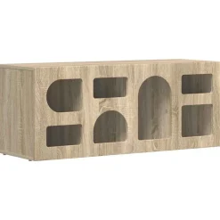 vidaXL Meuble TV Chêne Sonoma 100 x 35 x 40 cm Bois d'ingénierie