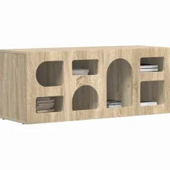 vidaXL Meuble TV Chêne Sonoma 100 x 35 x 40 cm Bois d'ingénierie