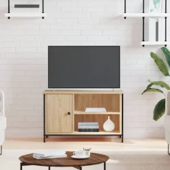 vidaXL Meuble TV Chêne sonoma 80x40x50 cm Bois d'ingénierie