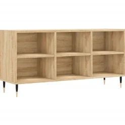vidaXL Meuble TV chêne sonoma 103,5x30x50 cm bois d'ingénierie