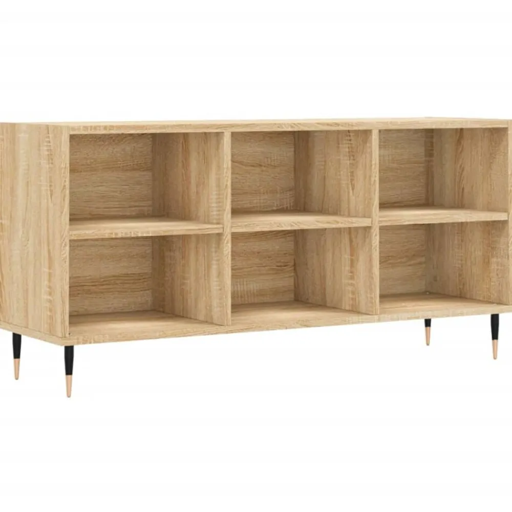 vidaXL Meuble TV chêne sonoma 103,5x30x50 cm bois d'ingénierie