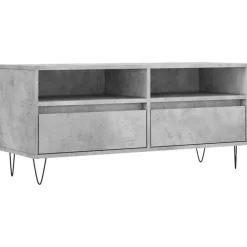 Meubles Tv-vidaXL Meuble TV 100x34,5x44,5 cm bois d'ingénierie Gris béton