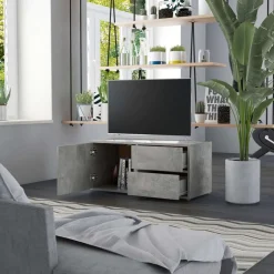 vidaXL Meuble TV 80x34x36 cm Bois d'ingénierie