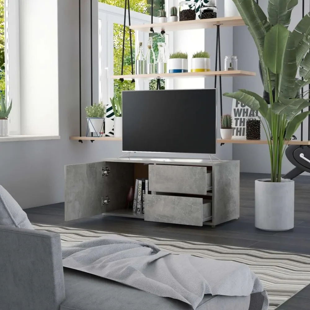 vidaXL Meuble TV 80x34x36 cm Bois d'ingénierie