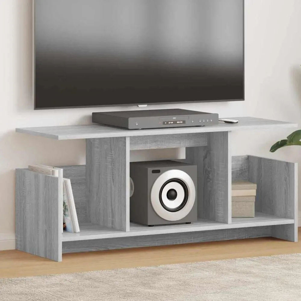 vidaXL Meuble TV Gris Sonoma 102 x 35 x 45 cm Bois d'ingénierie