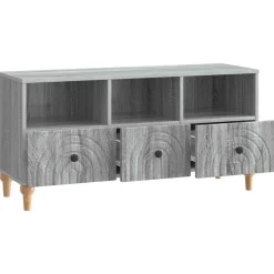 Meubles Tv-vidaXL Meuble TV 102 x 34,5 x 50 cm Bois d’ingénierie Gris Sonoma