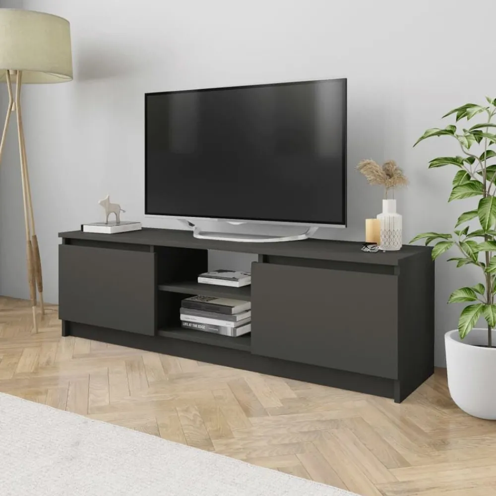 Meubles Tv-vidaXL Meuble TV 120x30x35,5 cm Bois d'ingénierie Gris