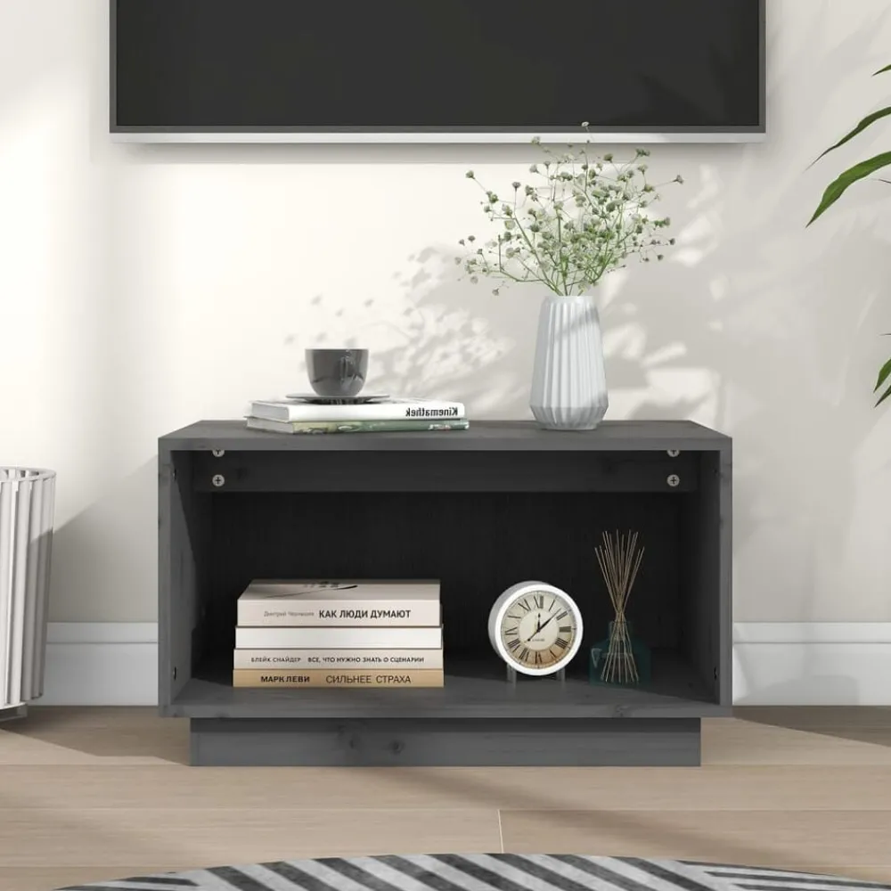 vidaXL Meuble TV 60x35x35 cm Bois de pin massif