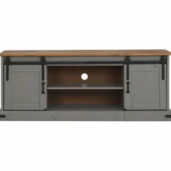 Meubles Tv-vidaXL Meuble TV HALDEN 2 portes coulissantes 150x40x60 cm Gris