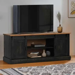 vidaXL Meuble TV HALDEN 2 portes coulissantes 150x40x60 cm