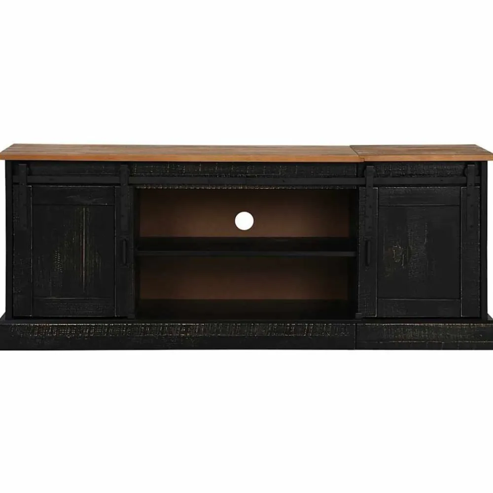 vidaXL Meuble TV HALDEN 2 portes coulissantes 150x40x60 cm