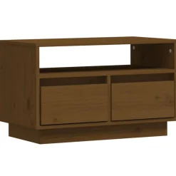 vidaXL Meuble TV 60x35x37 cm Bois de pin massif