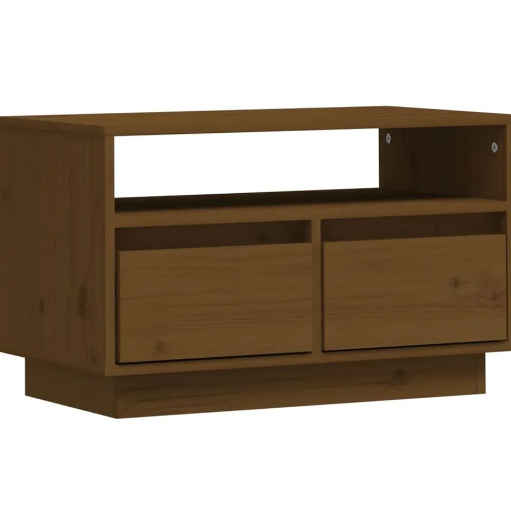 vidaXL Meuble TV 60x35x37 cm Bois de pin massif
