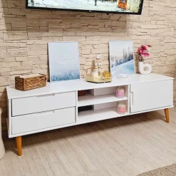vidaXL Meuble TV MOLDE 158x40x49 cm Bois de pin massif