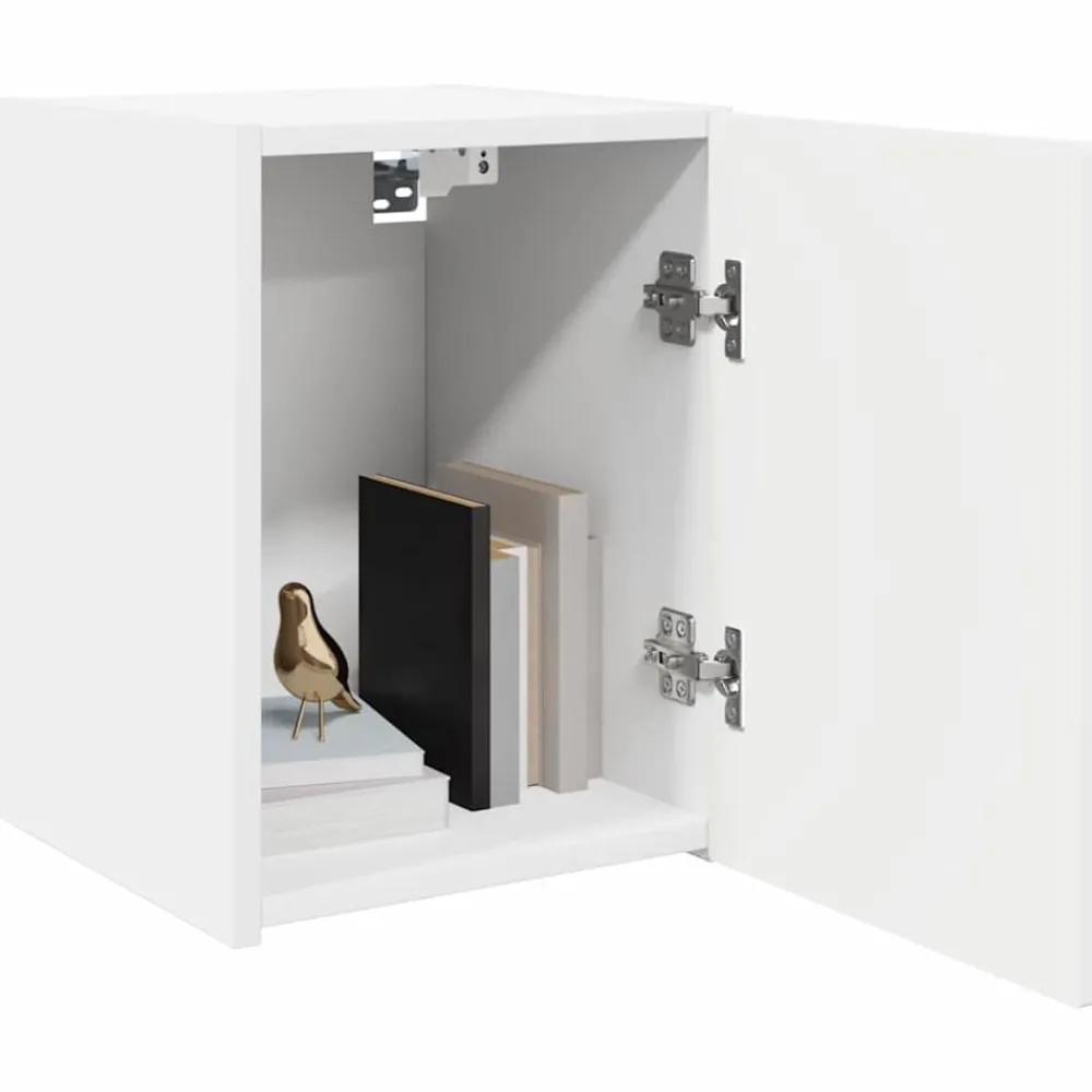 Meubles Tv-vidaXL Meuble TV mural 30 x 31 x 40 cm Bois d'ingénierie Blanc