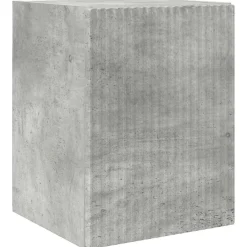 vidaXL Meuble TV mural Béton 30 x 31 x 40 cm Bois d'ingénierie