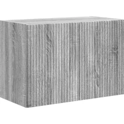 vidaXL Meuble TV mural Gris Sonoma 59,5 x 31 x 40 cm Bois d'ingénierie