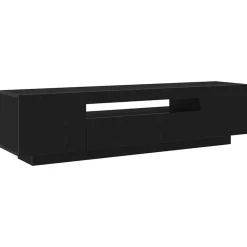 vidaXL Meuble TV Noir 160 x 35 x 40 cm Bois d'ingénierie