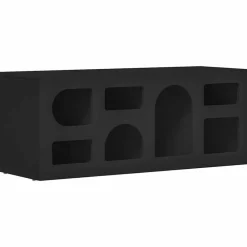 Meubles Tv-vidaXL Meuble TV 100 x 35 x 40 cm Bois d'ingénierie Noir