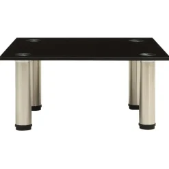 Meubles Tv-vidaXL Meuble TV 40x35x17 cm Verre trempé Noir