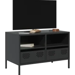 Meubles Tv-vidaXL Meuble TV 68x39x43,5 cm acier laminé à froid Noir