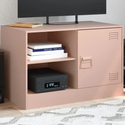 vidaXL Meuble TV 67x39x44 cm acier