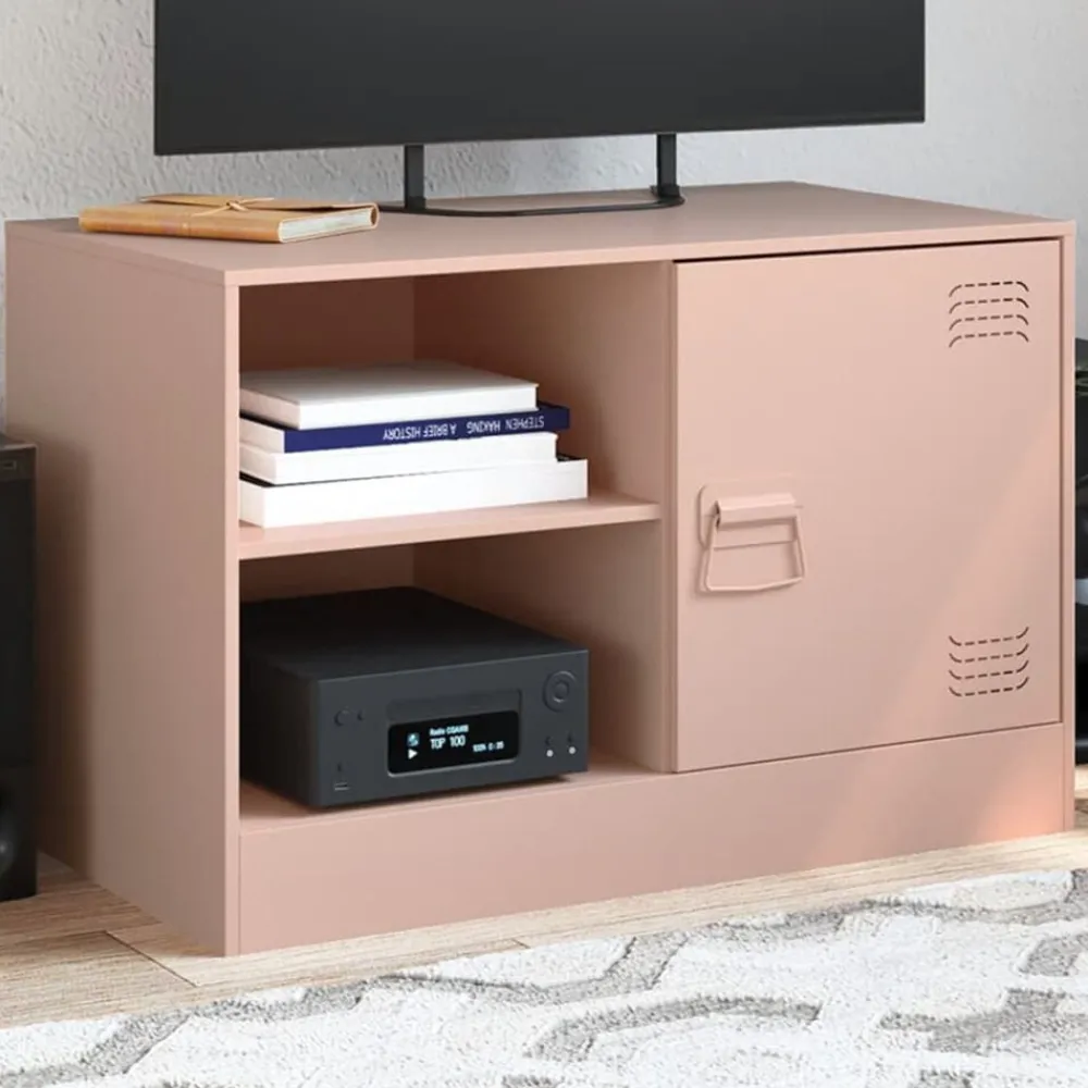 vidaXL Meuble TV 67x39x44 cm acier