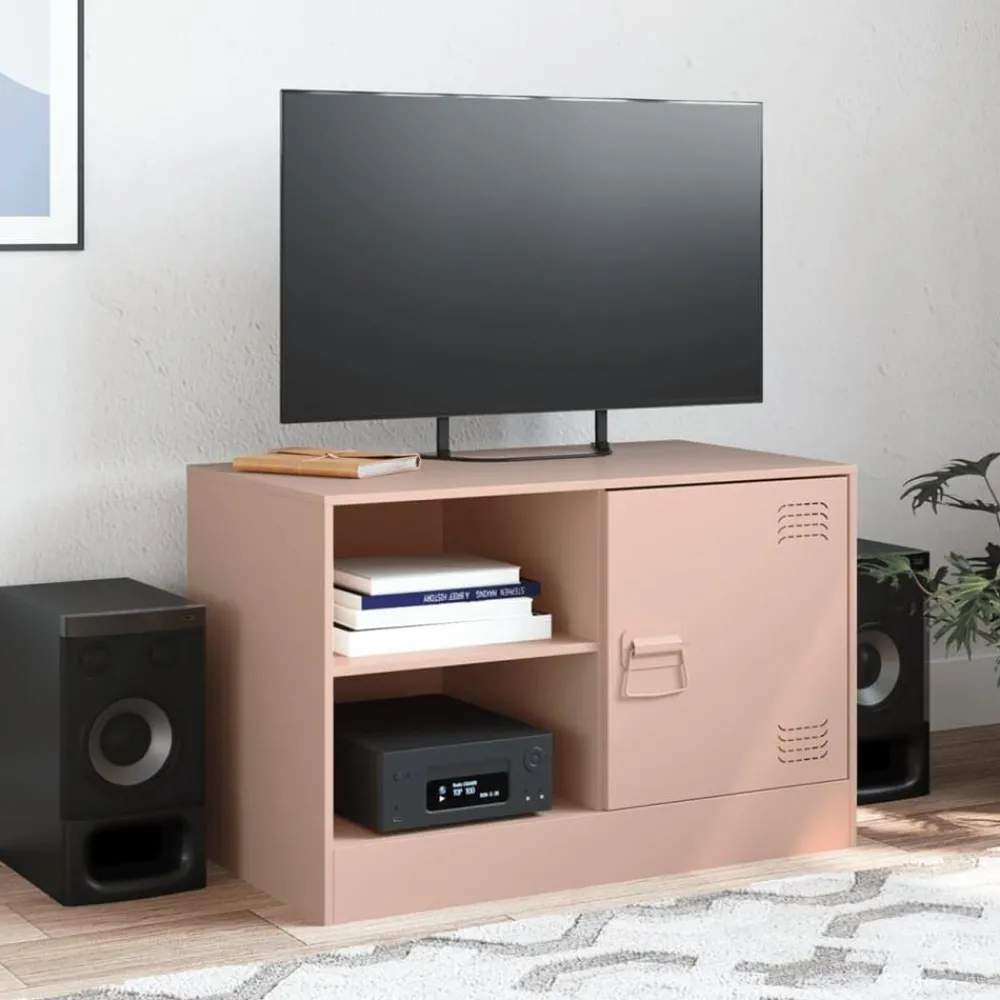 vidaXL Meuble TV 67x39x44 cm acier