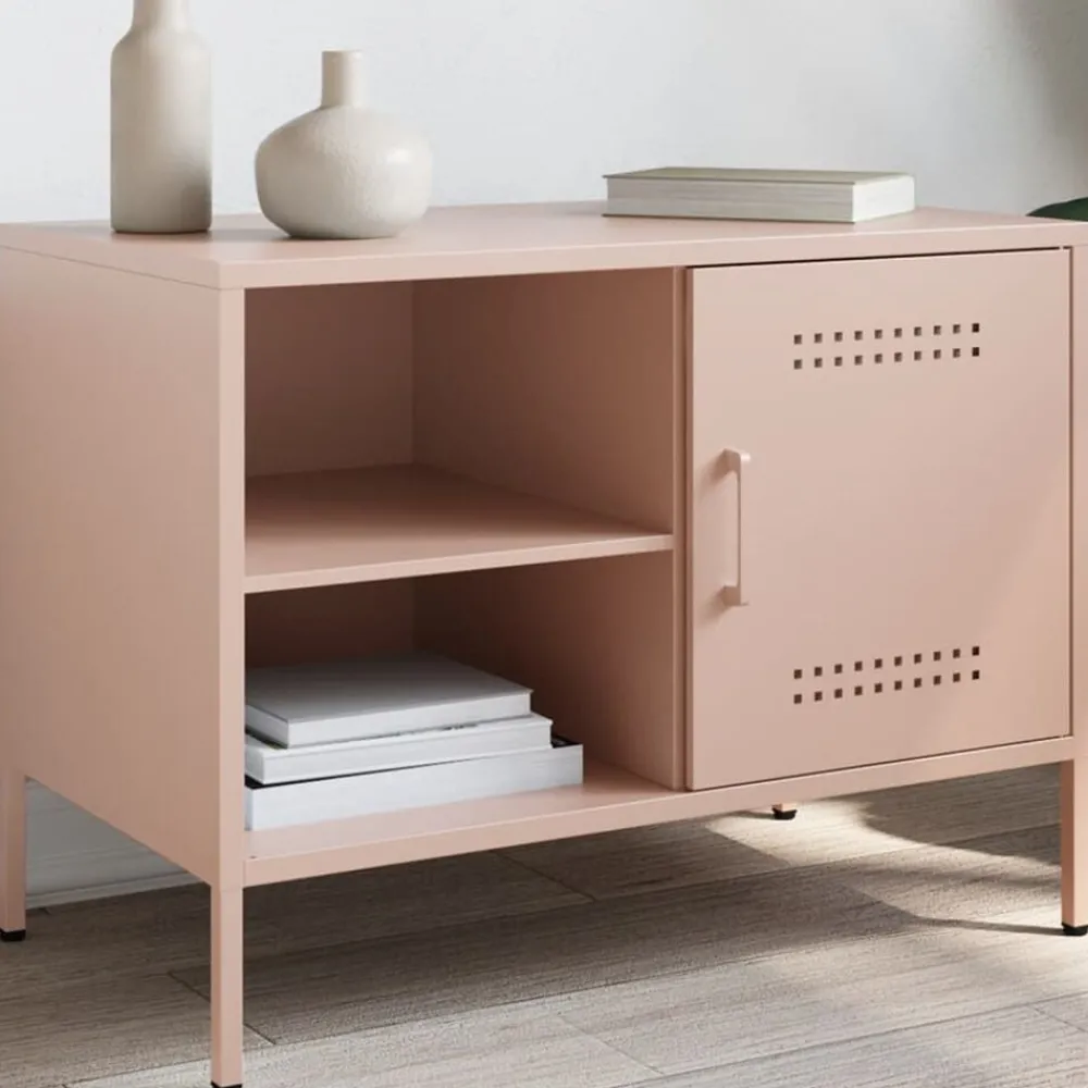 vidaXL Meuble TV 68x39x50,5 cm acier