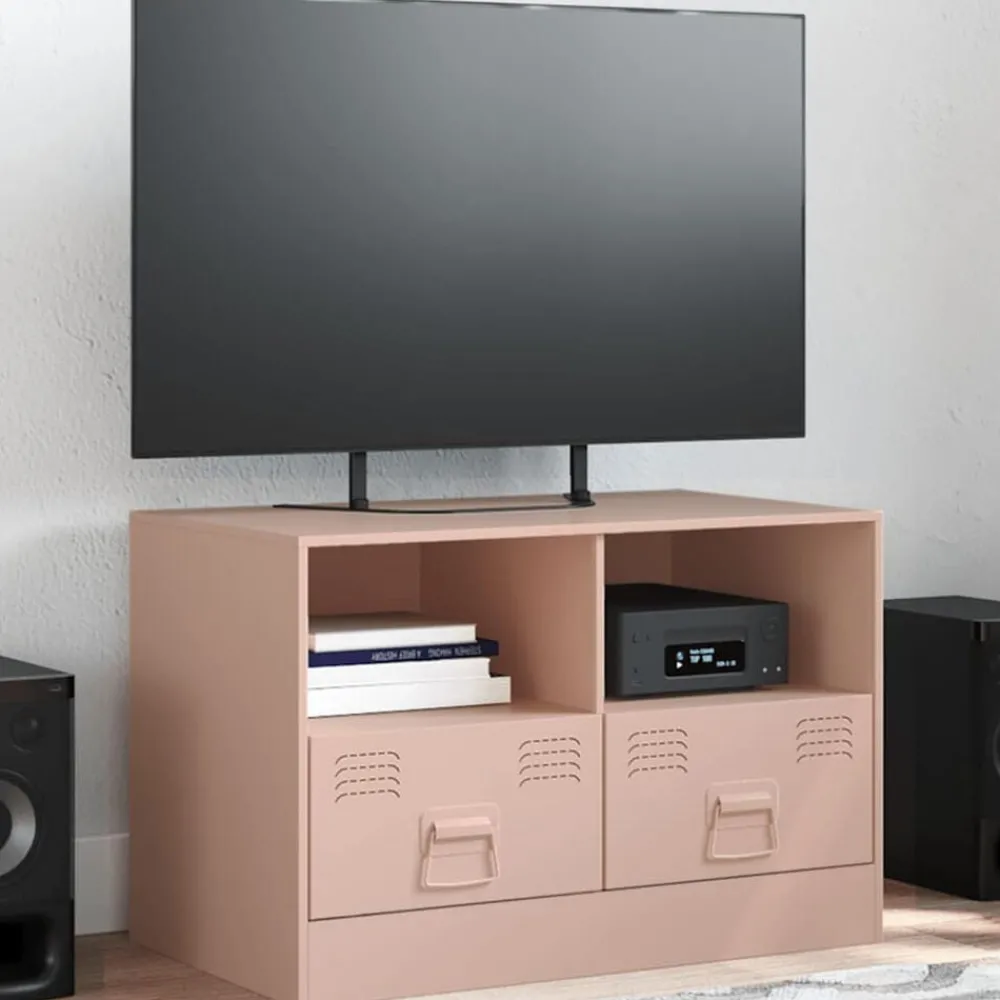 vidaXL Meuble TV 67x39x44 cm acier