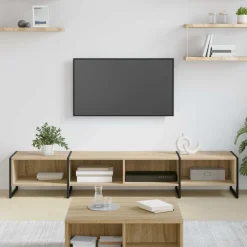 vidaXL Meuble TV Sonoma 170,5 x 36 x 30,5 cm Bois d'ingénierie