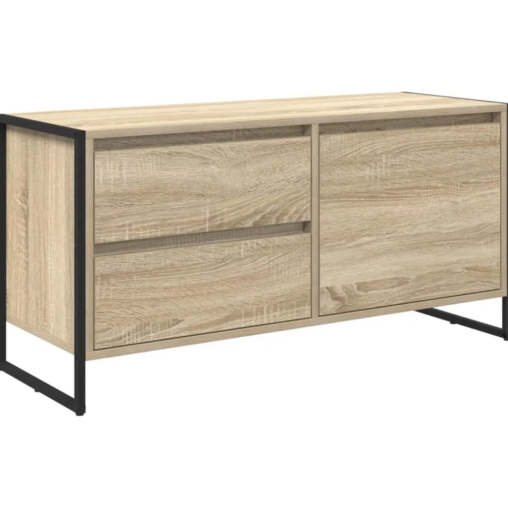 vidaXL Meuble TV Sonoma 100 x 36 x 49.5 cm Bois d'ingénierie