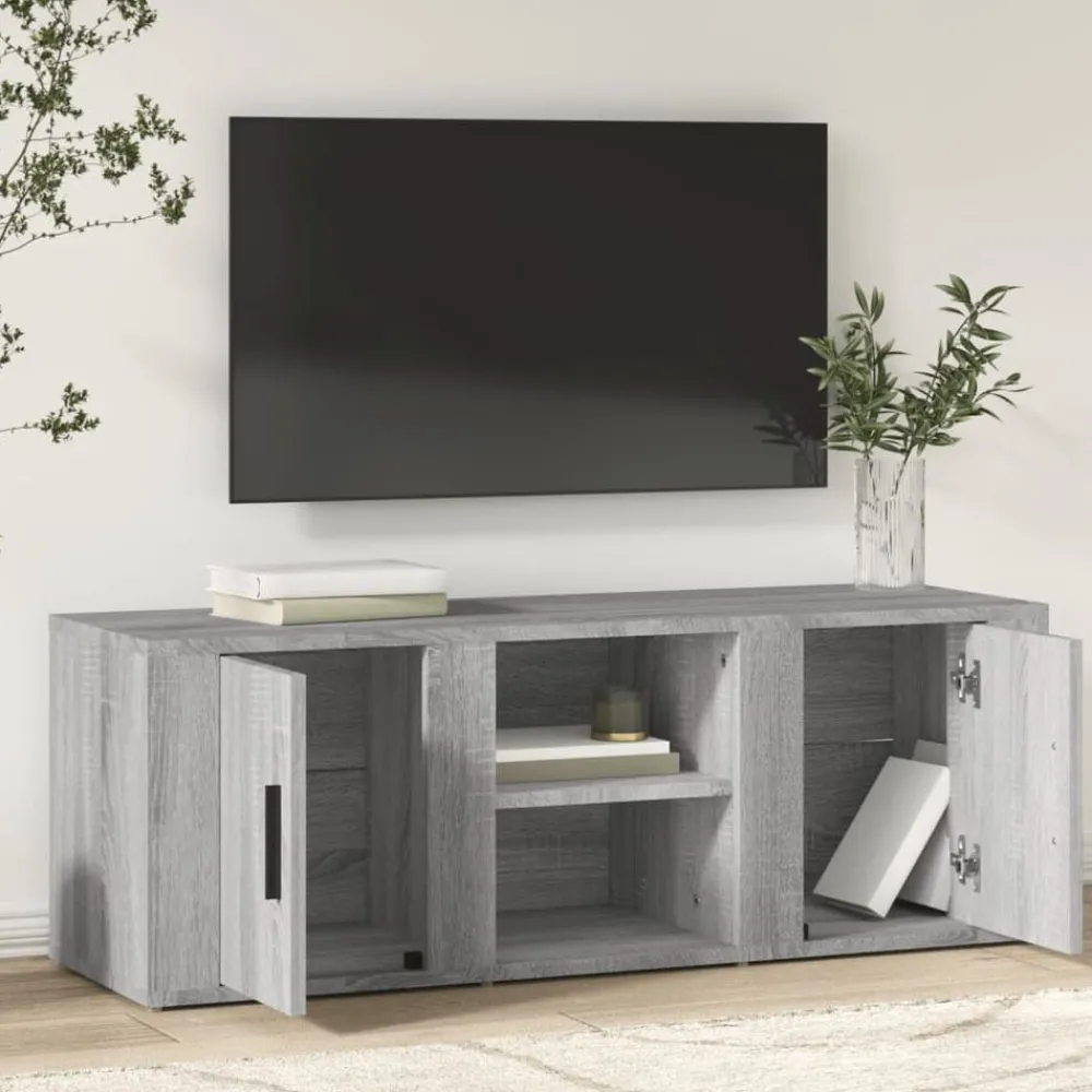 vidaXL Meuble TV 100x31,5x35 cm Bois d'ingénierie