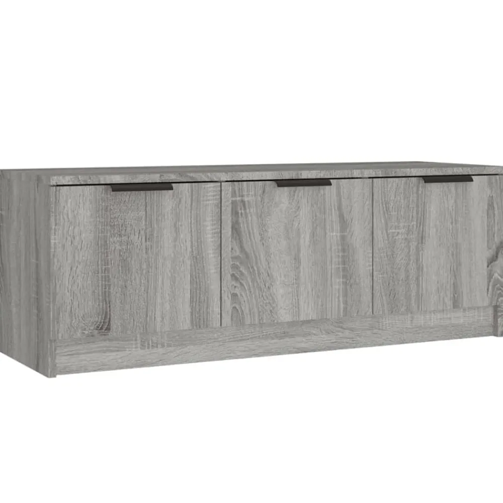 Meubles Tv-vidaXL Meuble TV 102x35x36,5 cm Bois d'ingénierie Sonoma gris