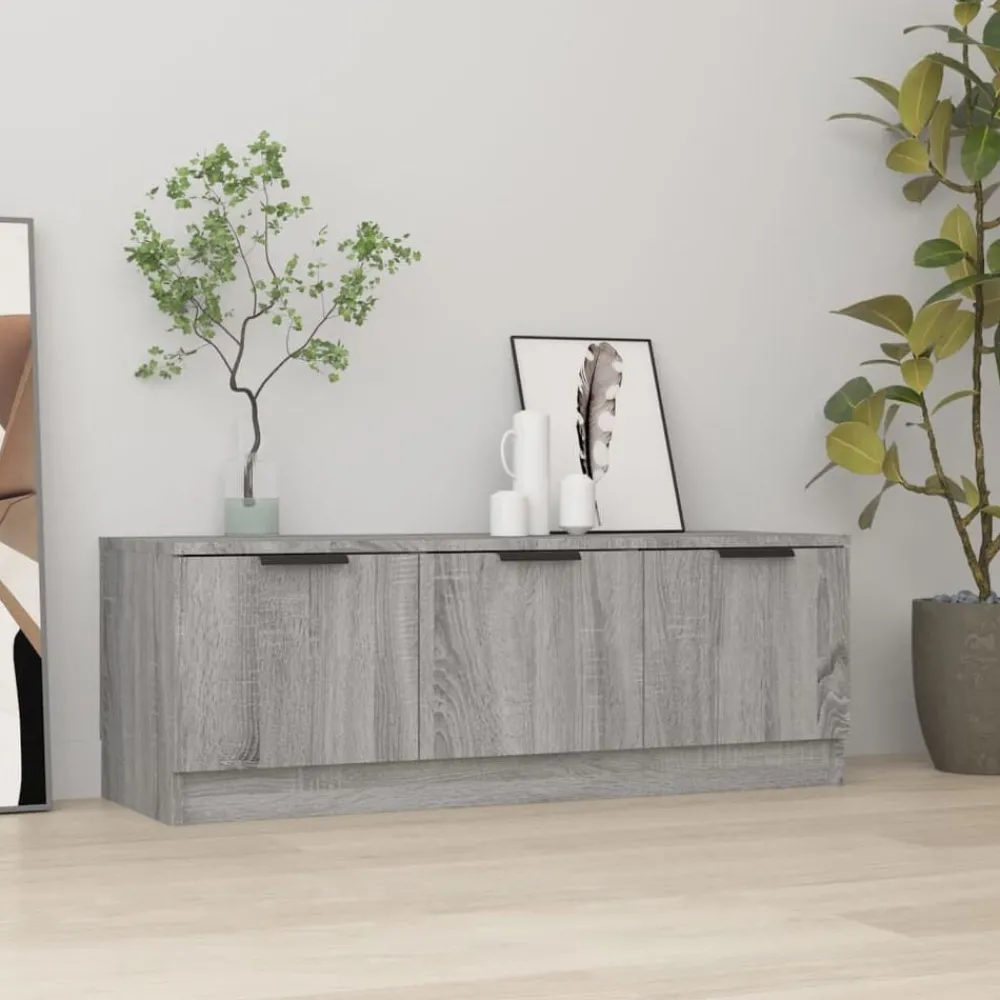 Meubles Tv-vidaXL Meuble TV 102x35x36,5 cm Bois d'ingénierie Sonoma gris